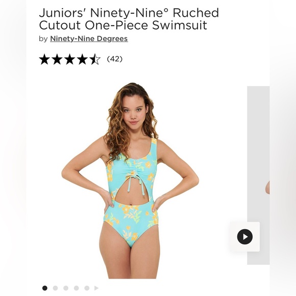 One piece swimsuit, Ninety Nine brand, juniors large, NWT - Picture 7 of 7